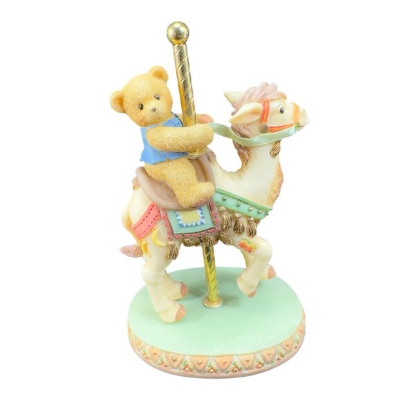 1999 Cherished Teddie Enesco Carousel Bear Figurine Resin Figure Jerrod VTG - Picture 1 of 9